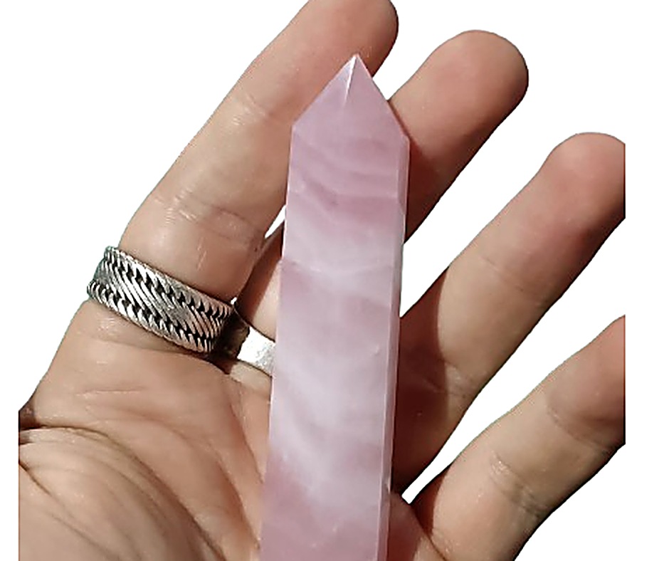 70g Small crystal towers · Rose quartz