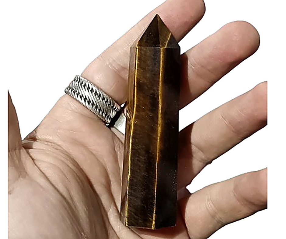 70g Small crystal towers · Tiger's eye