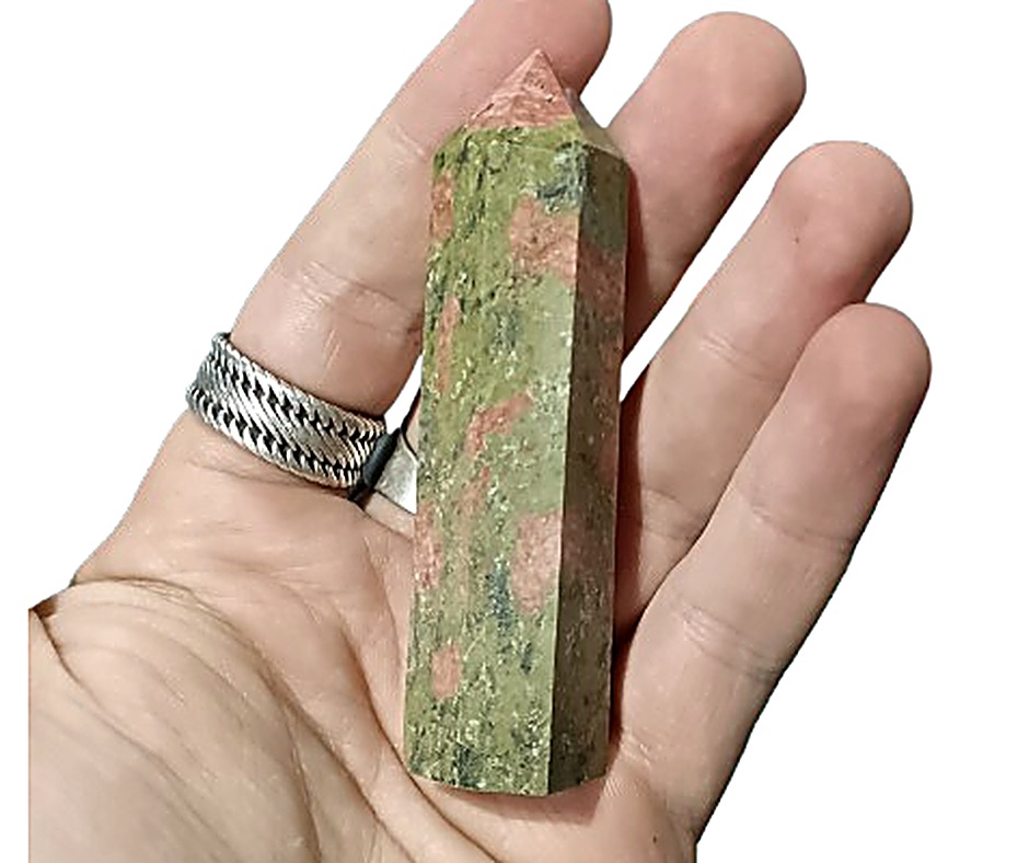 70g Small crystal towers · Unakite