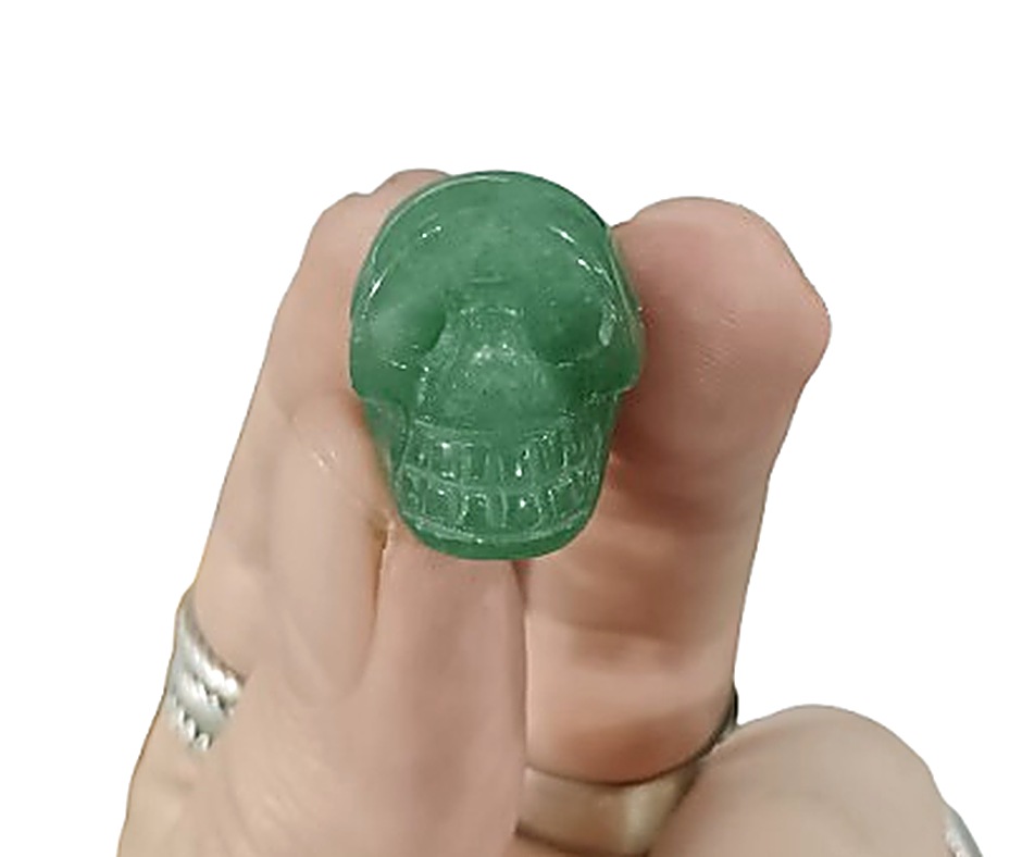 Mini crystal skull · Aventurine