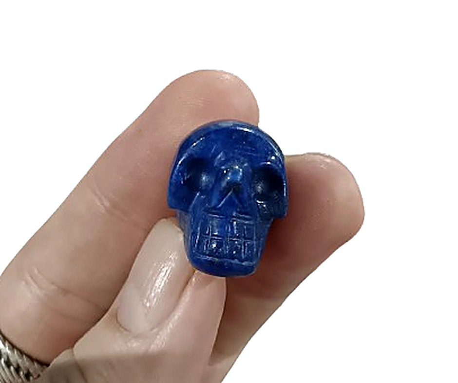 Mini crystal skull · Lapis lazuli