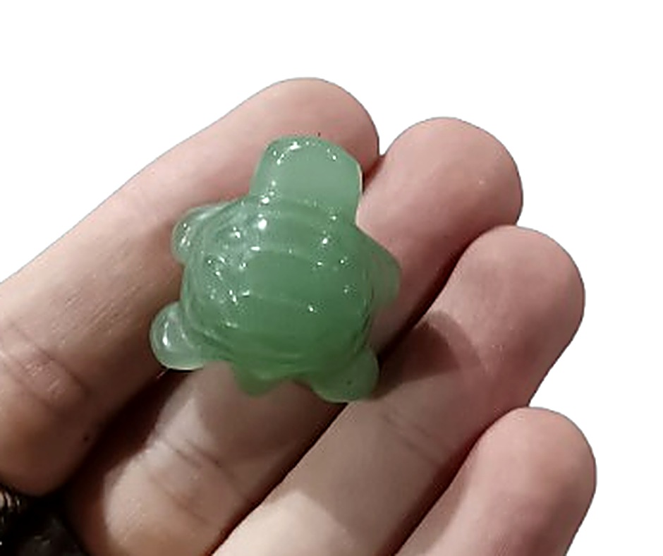 Mini Crystal Turtle · Aventurine