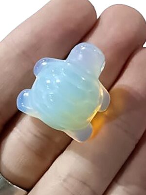 Mini Crystal Turtle · Opalite