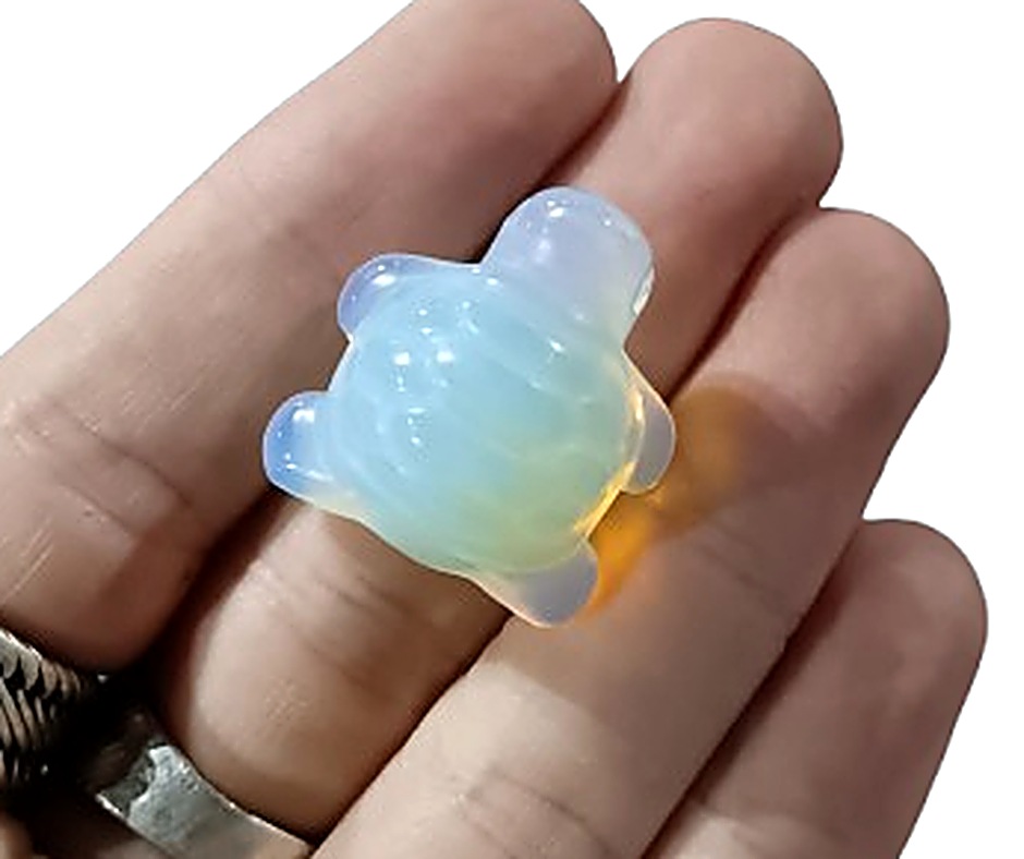 Mini Crystal Turtle · Opalite