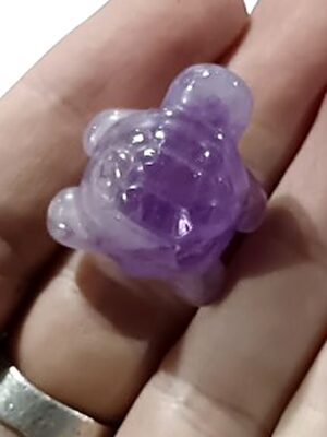 Mini Crystal Turtle · Amethyst