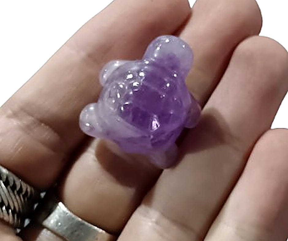 Mini Crystal Turtle · Amethyst