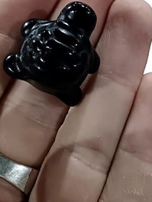 Mini Crystal Turtle · Obsidian