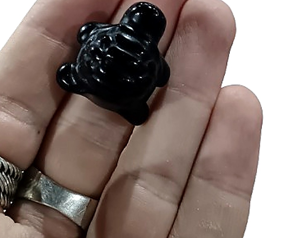 Mini Crystal Turtle · Obsidian