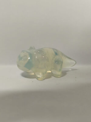Mini Axolotl Crystal Carving · Opalite