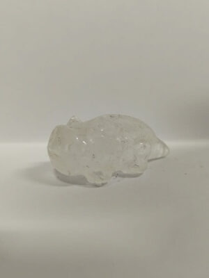 Mini Axolotl Crystal Carving · Clear quartz
