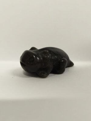 Mini Axolotl Crystal Carving · Obsidian
