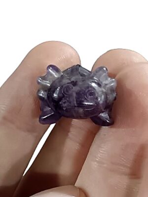 Mini Axolotl Crystal Carving