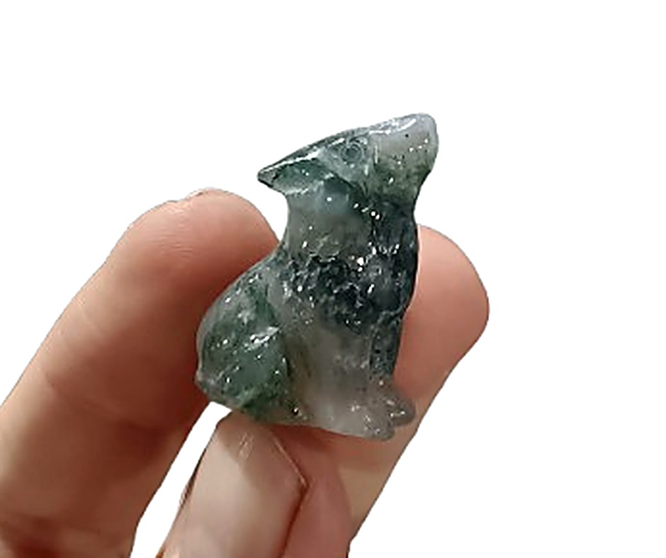 Mini Howling Crystal Wolf