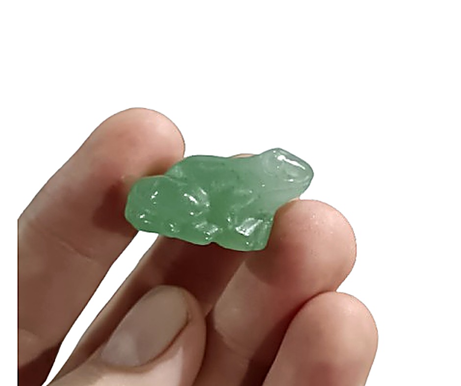 Mini Crystal Frog Carving