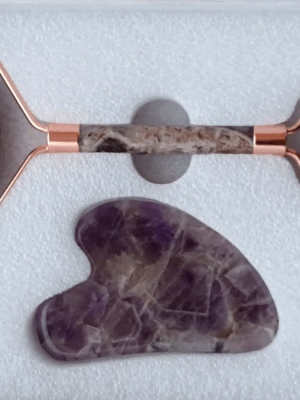 Crystal Face Roller & Gua Sha Set · Amethyst