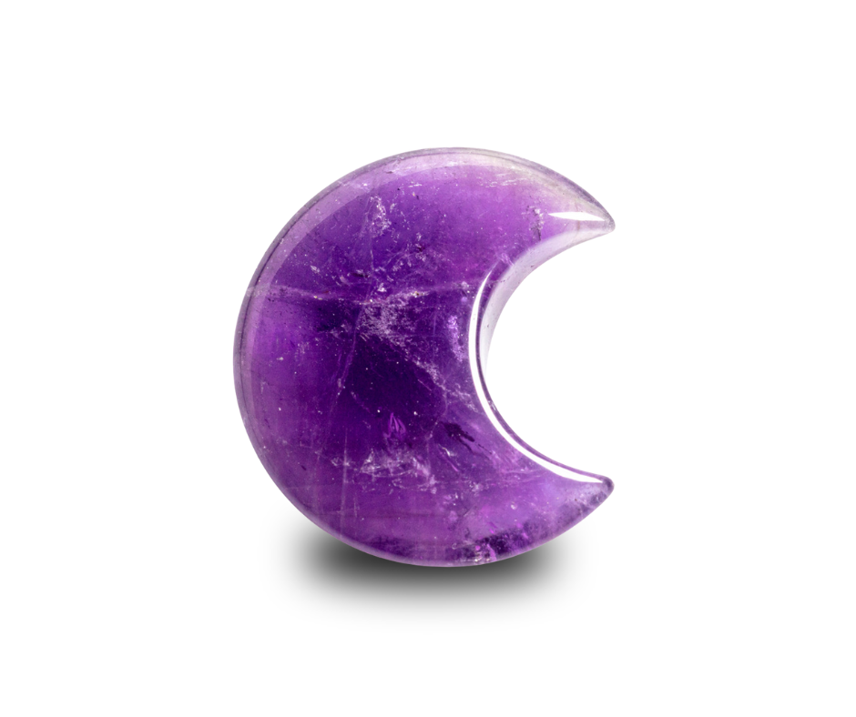 Mini Crystal Moon · Amethyst