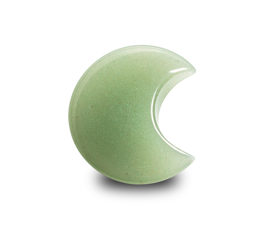 Mini Crystal Moon · Aventurine