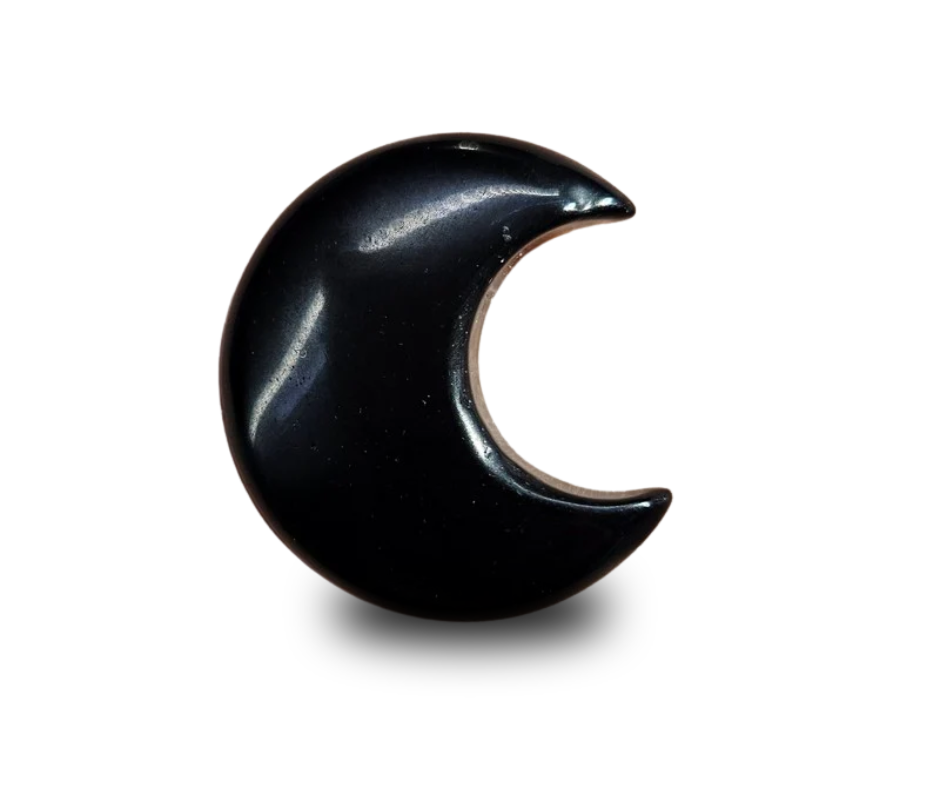 Mini Crystal Moon · Obsidian