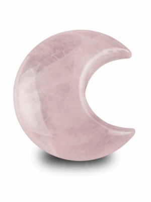 Mini Crystal Moon · Rose Quartz
