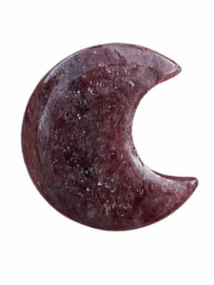 Mini Crystal Moon · Strawberry Quartz