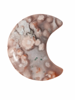 Mini Crystal Moon · Flower agate
