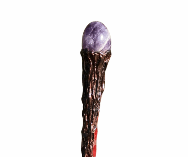 Crystal Tumblestone Wand · Amethyst