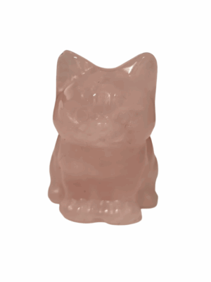 Mini Crystal Cat · Rose Quartz