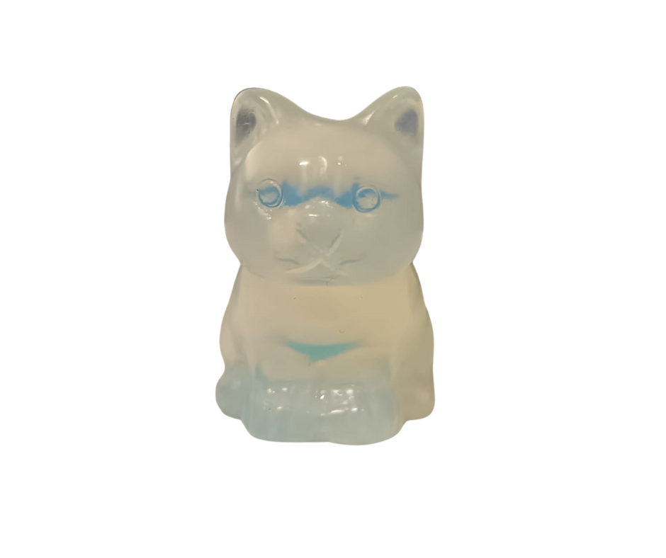 Mini Crystal Cat · Opalite