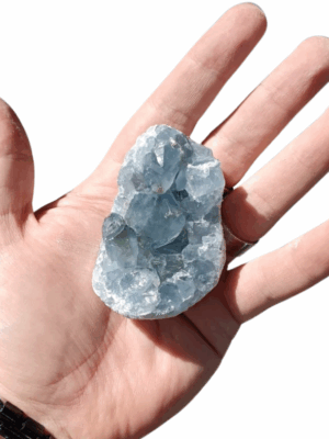 Blue Celestite Cluster (A Grade) · 50-150g celestite