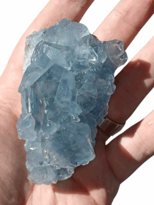 Blue Celestite Cluster (A Grade) · 150-200g celestite