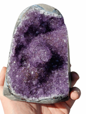 800g Amethyst Cluster with Cut Base
