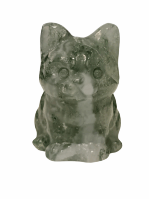 Mini Crystal Cat · Moss agate