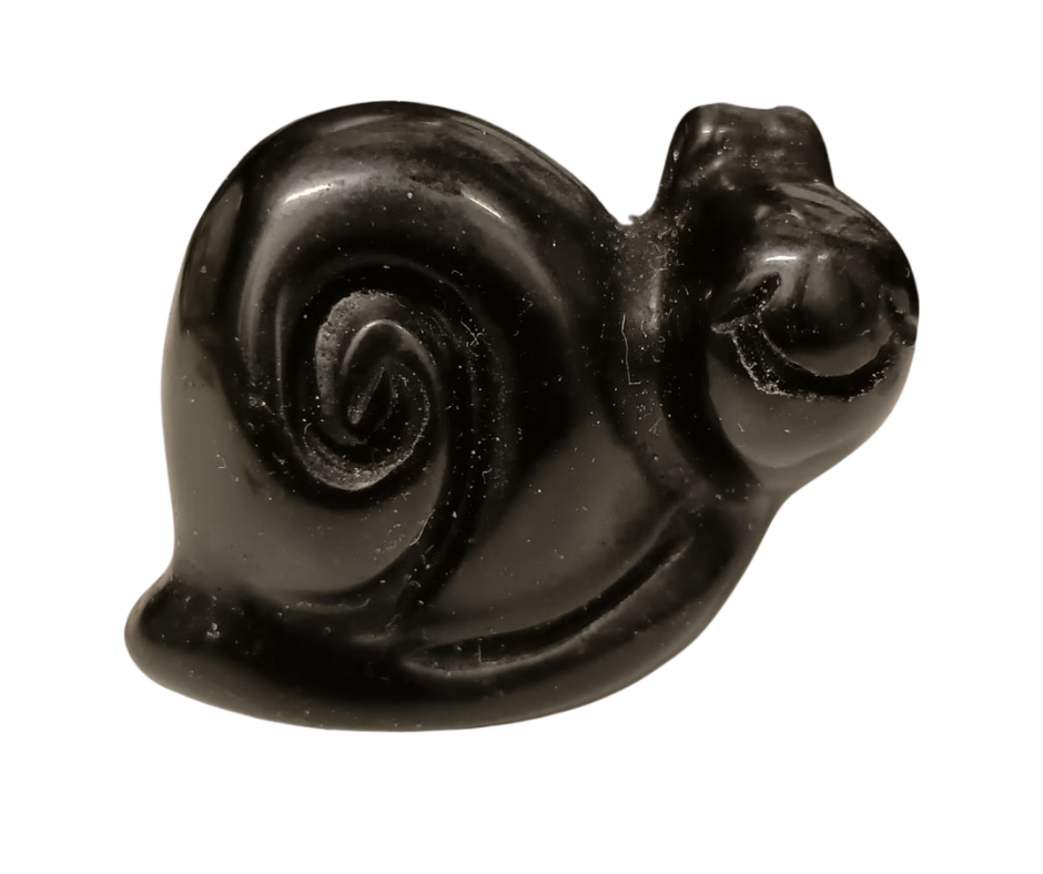 Mini Crystal Snail · Obsidian