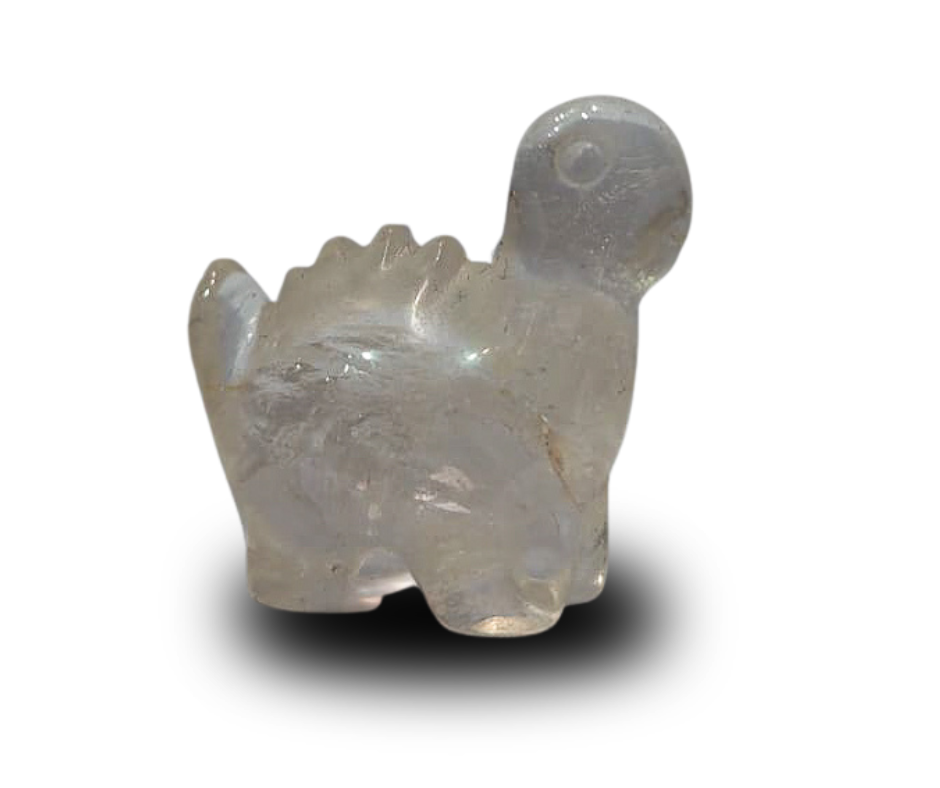 Mini Crystal Dinosaur · Clear quartz