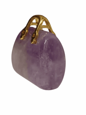 Mini Crystal Handbag · Amethyst