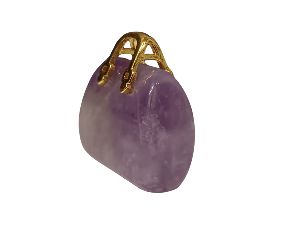 Mini Crystal Handbag · Amethyst
