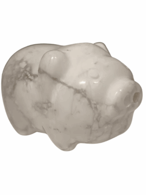 Mini Crystal Pig · Howlite