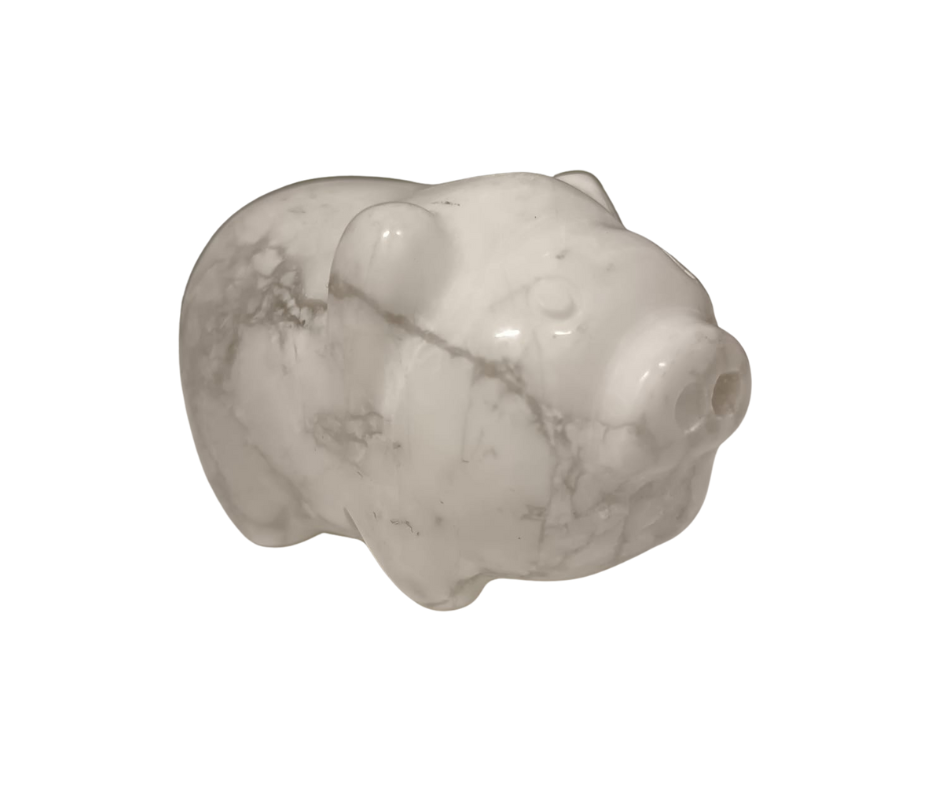 Mini Crystal Pig · Howlite