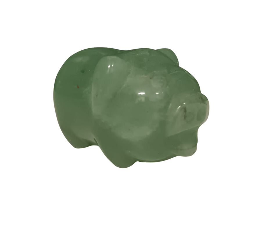 Mini Crystal Pig · Aventurine