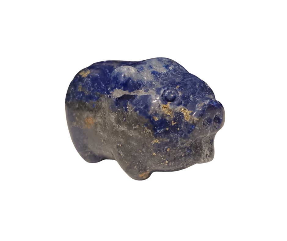 Mini Crystal Pig · Lapis lazuli