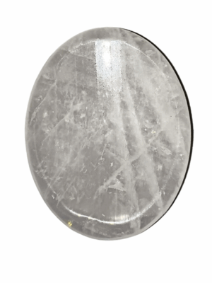 Oval Crystal Palmstone · Clear quartz