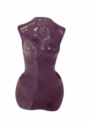Mini Female Body Crystal Carving · Amethyst