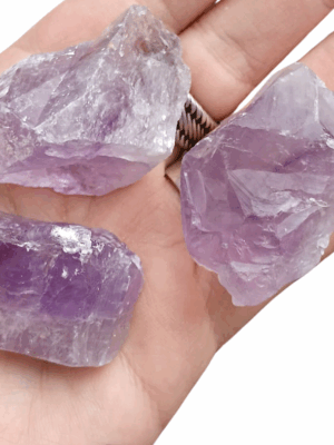 21 kinds of Mini Rough Crystal Chunks · Light Amethyst