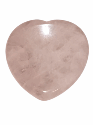 Heart-Shaped Crystal Palmstone · Rose Quartz