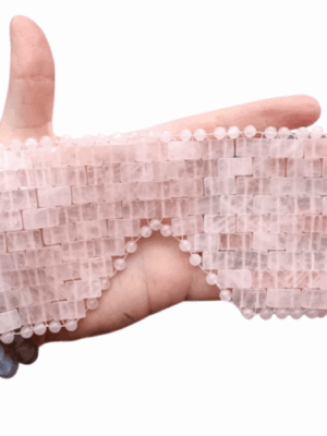 Crystal Eye Mask · Rose Quartz