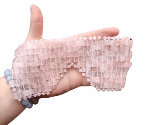 Crystal Eye Mask · Rose Quartz