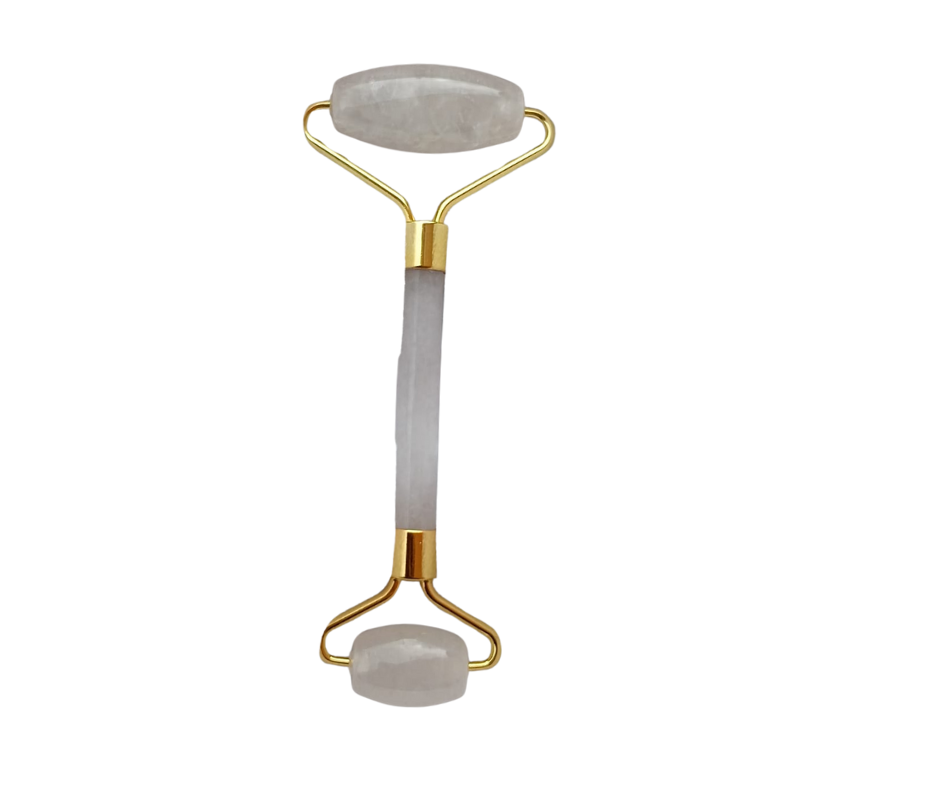 Crystal Face Roller & Gua Sha Set · Clear Quartz