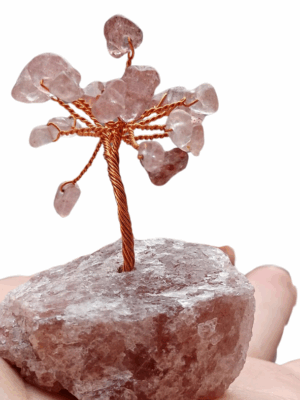Mini Crystal Tree · Strawberry Quartz
