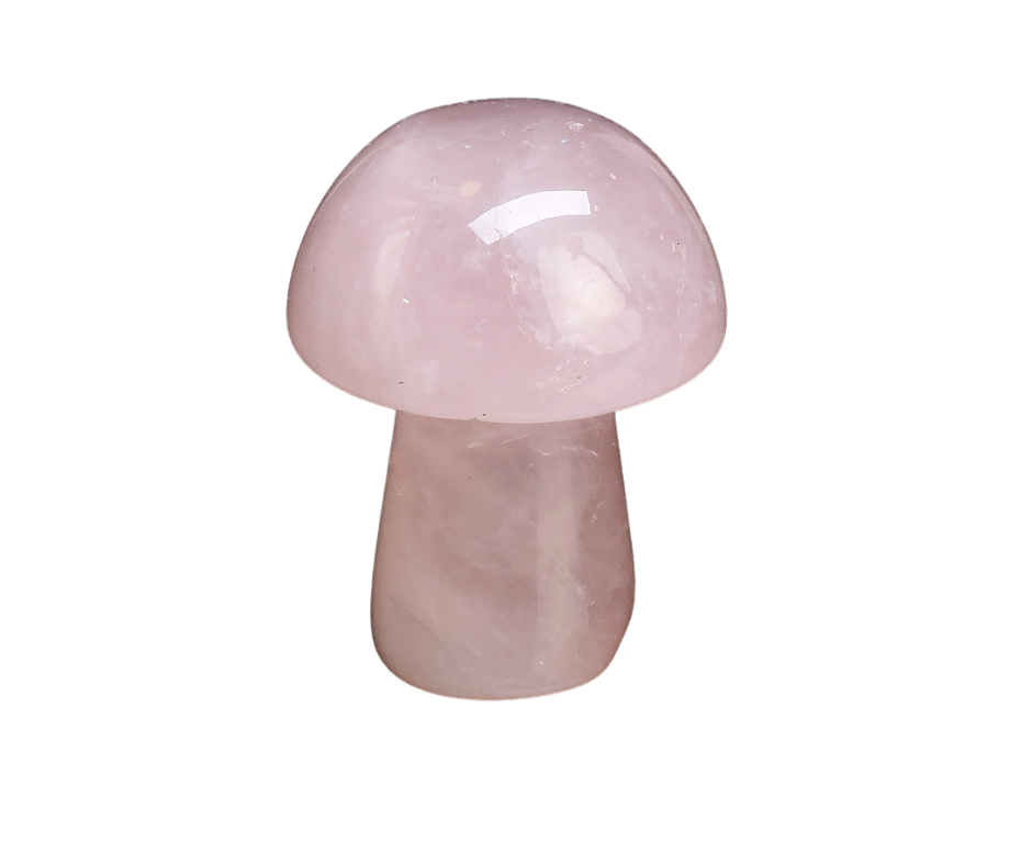 Mini Crystal Mushroom · Rose Quartz