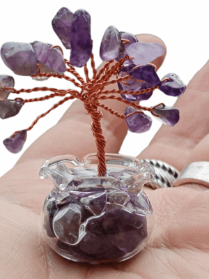 Mini Crystal Tree in Glass Pot